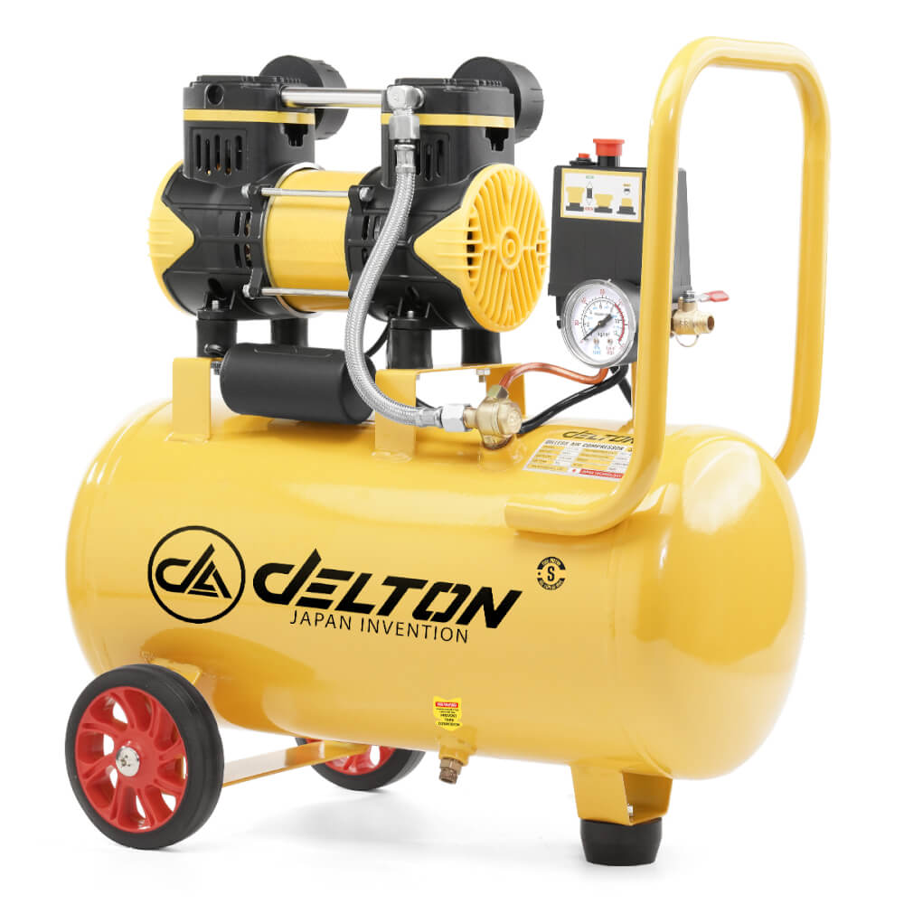 ปั๊มลม OIL FREE DELTON รุ่น FAC-30L 30 ลิตร 850 วัตต์ สีเหลือง